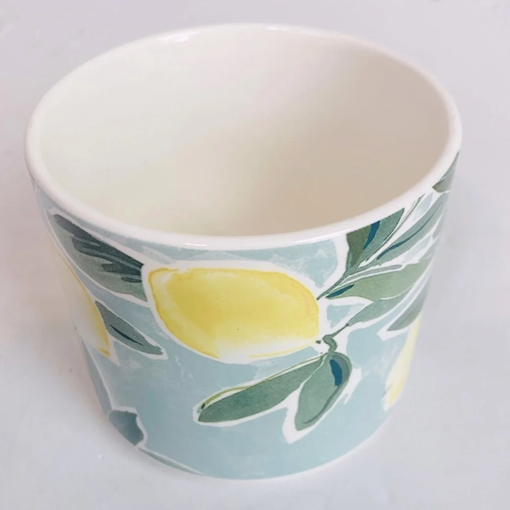 Pottery Barn Rebecca Atwood Lemon Stoneware Mug 13oz